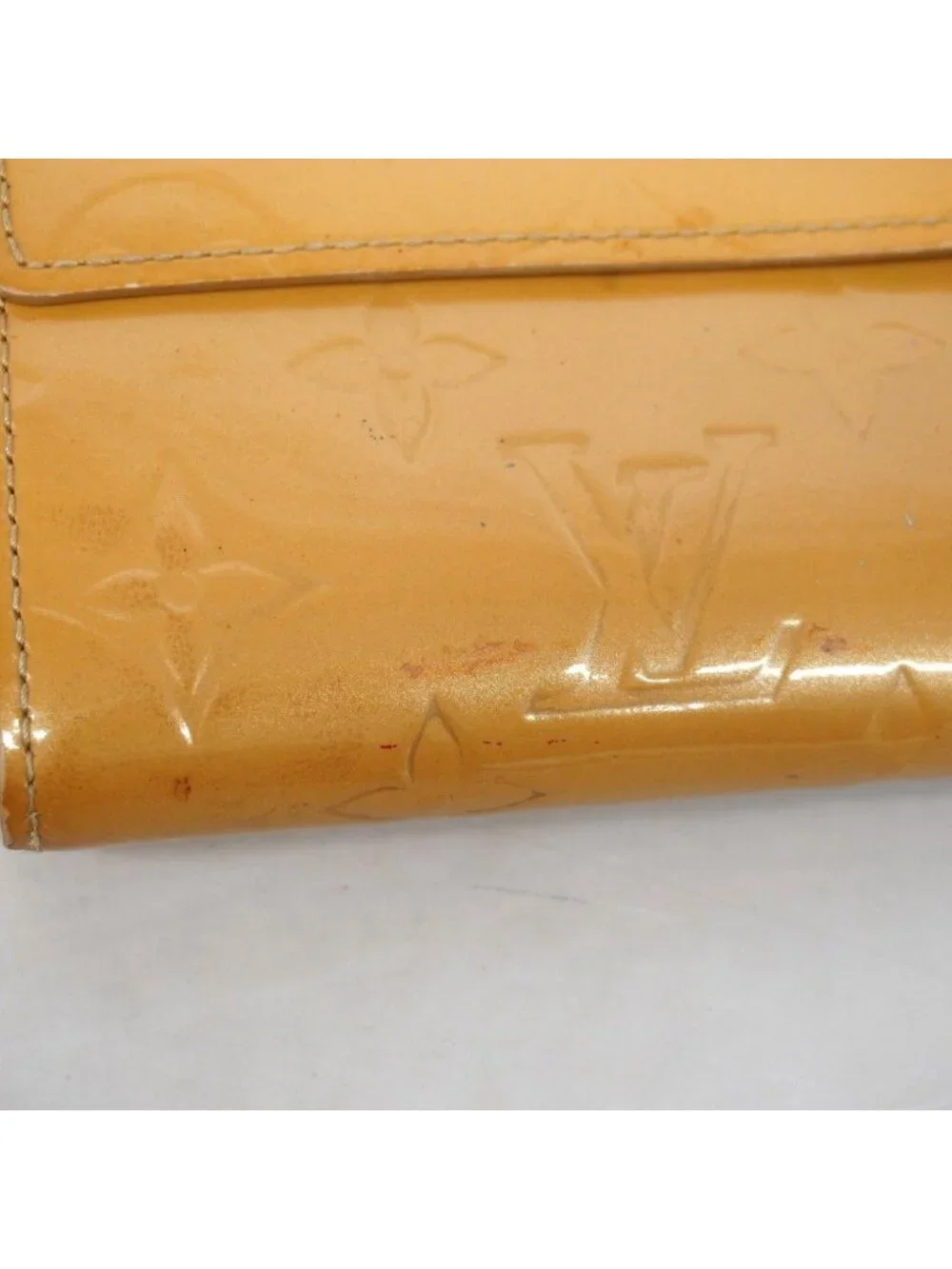 Louis Vuitton Wallet Vernis Pochette Porte-Monnaie Cles Noisette
